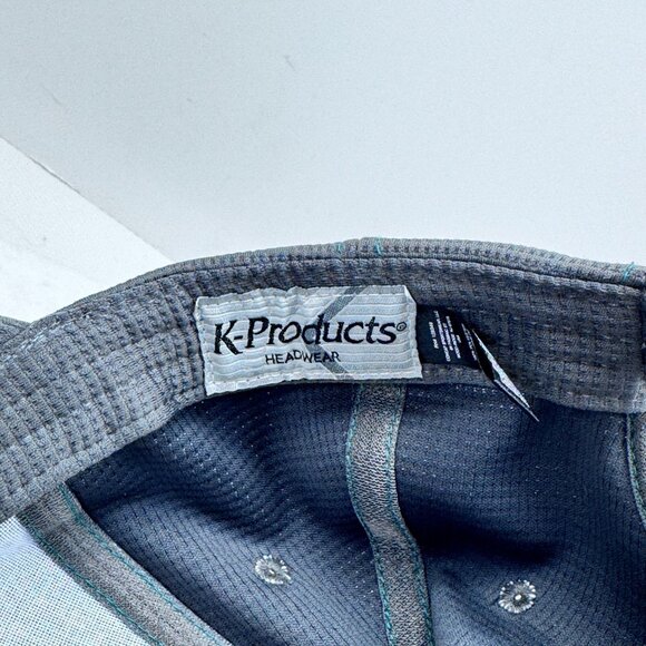 K-Products Precision Planting Gray Teal Cap Adjustable Hook and Loop Farm Hat - Picture 10 of 11